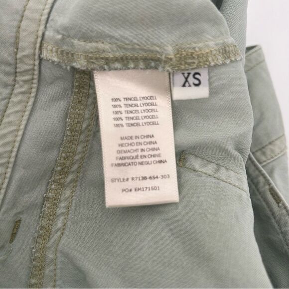 Anthropologie cloth and stone light green high waist shorts size xsmall - Picture 7 of 7